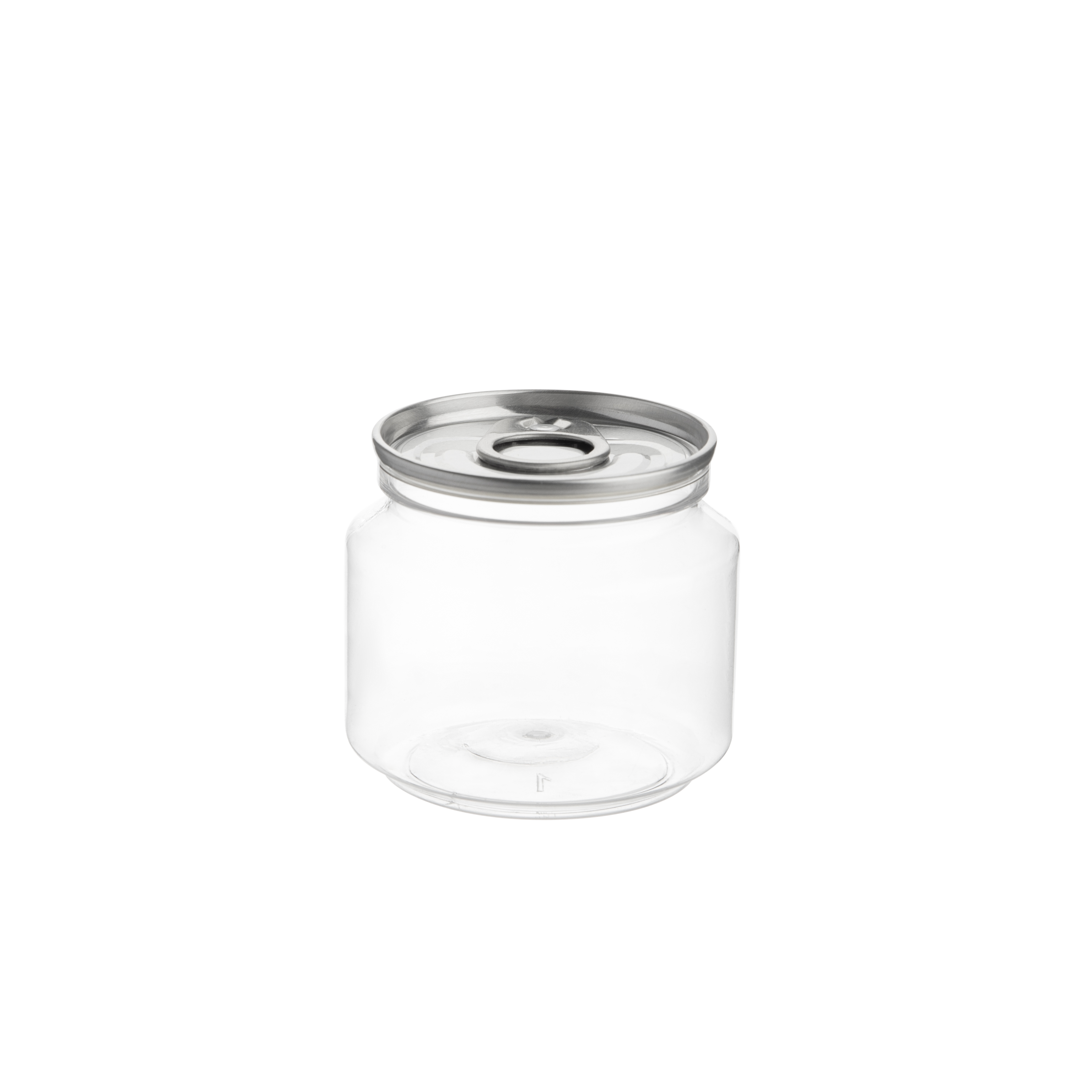 4 oz Clear Cans with Aluminum Peel-Off Seal and Snap-On Plastic Lid (200 Pack)
